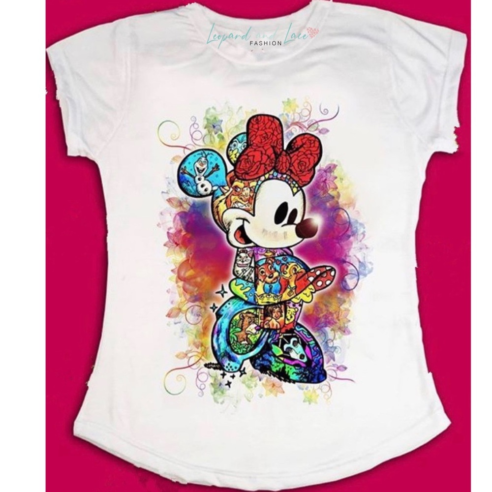 Beautiful fashion disney Minnie Mouse tee